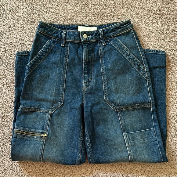NWT MOTHER The Private Zip Pocket Ankle 25